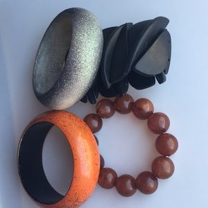 Two bangles and 2 bracelets